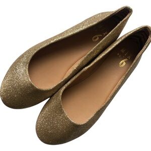 Gold Metallic - Glitter Ballet Flats